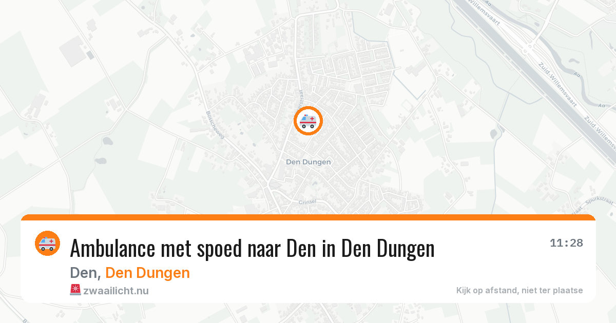 Ambulance met spoed naar Den in Den Dungen — 19 mrt 2026