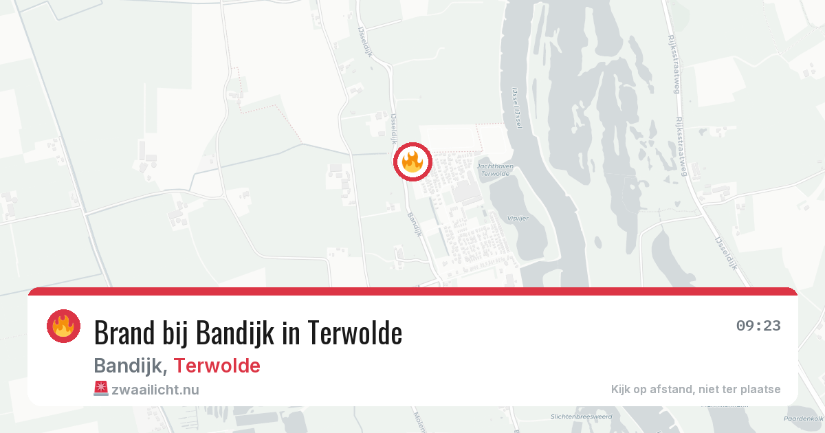 Brand bij Bandijk in Terwolde — 14 mei 2026