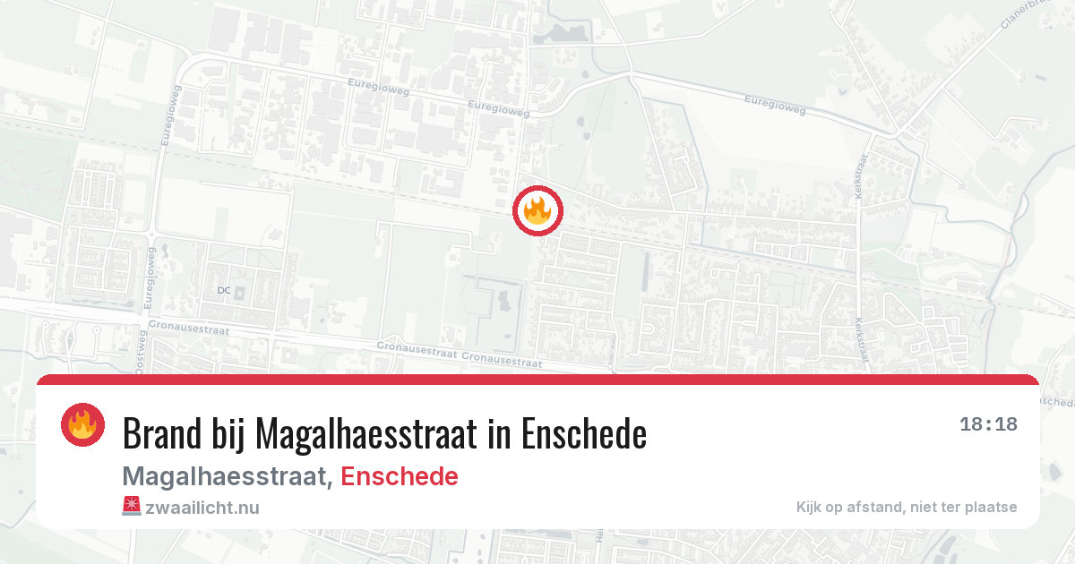 Brand bij Magalhaesstraat in Enschede — 29 mei 2026