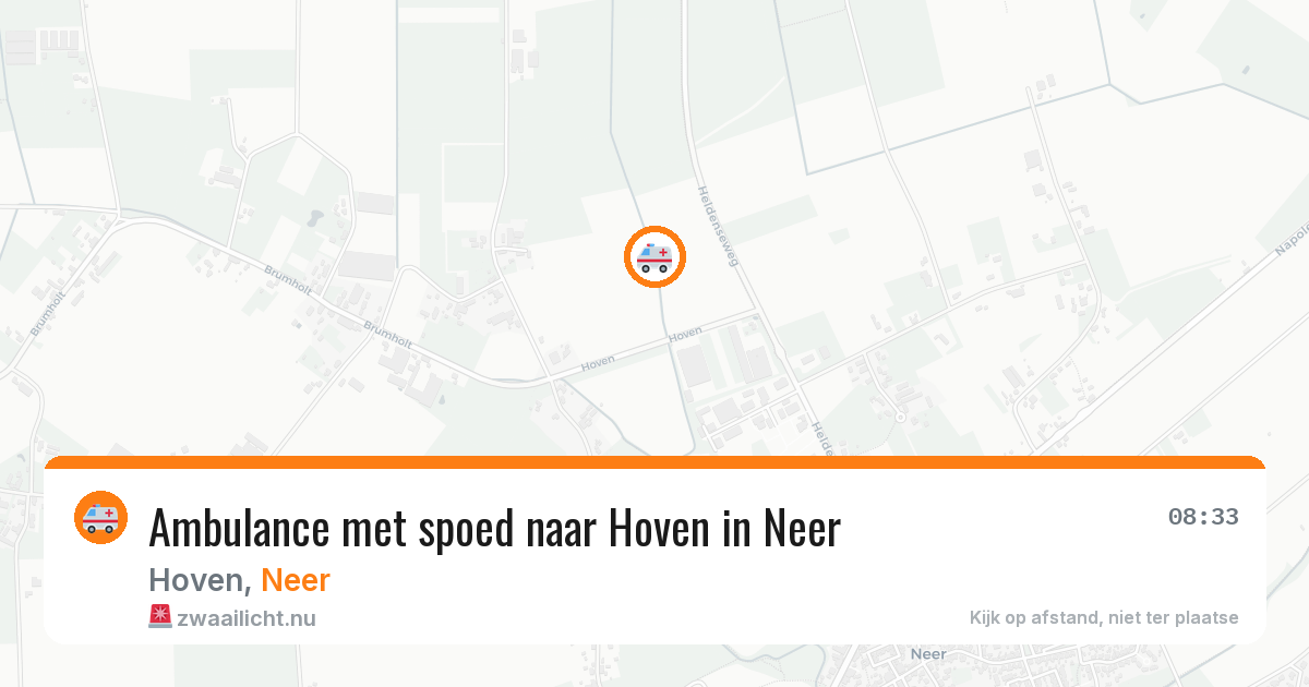 Ambulance met spoed naar Hoven in Neer — 25 jun 2026