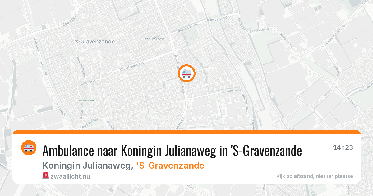 Ambulance naar Koningin Julianaweg in 'S-Gravenzande — 28 mrt 2026