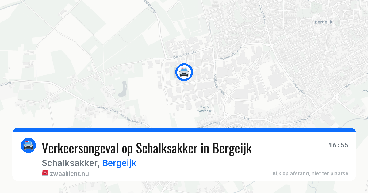 Verkeersongeval op Schalksakker in Bergeijk — 9 mei 2026