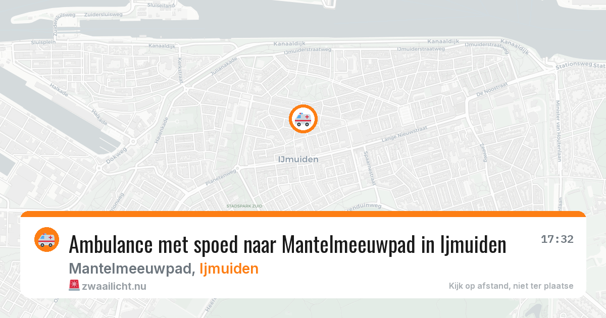 Ambulance met spoed naar Mantelmeeuwpad in Ijmuiden — 12 jul 2026