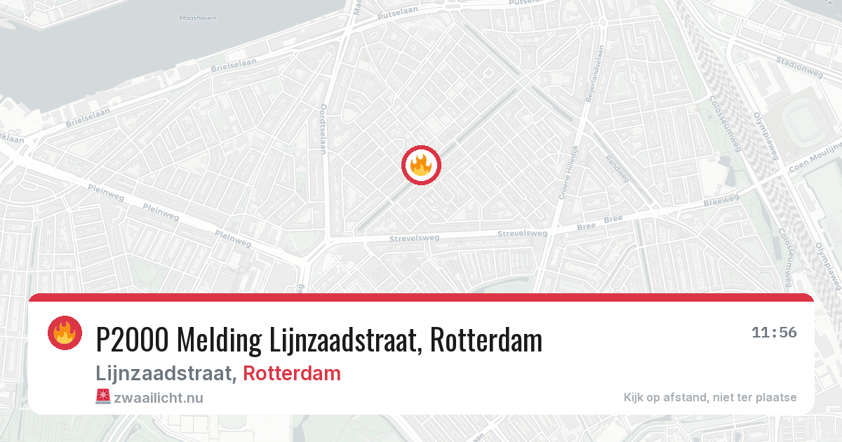 P2000 Melding Lijnzaadstraat, Rotterdam — 31 mei 2026