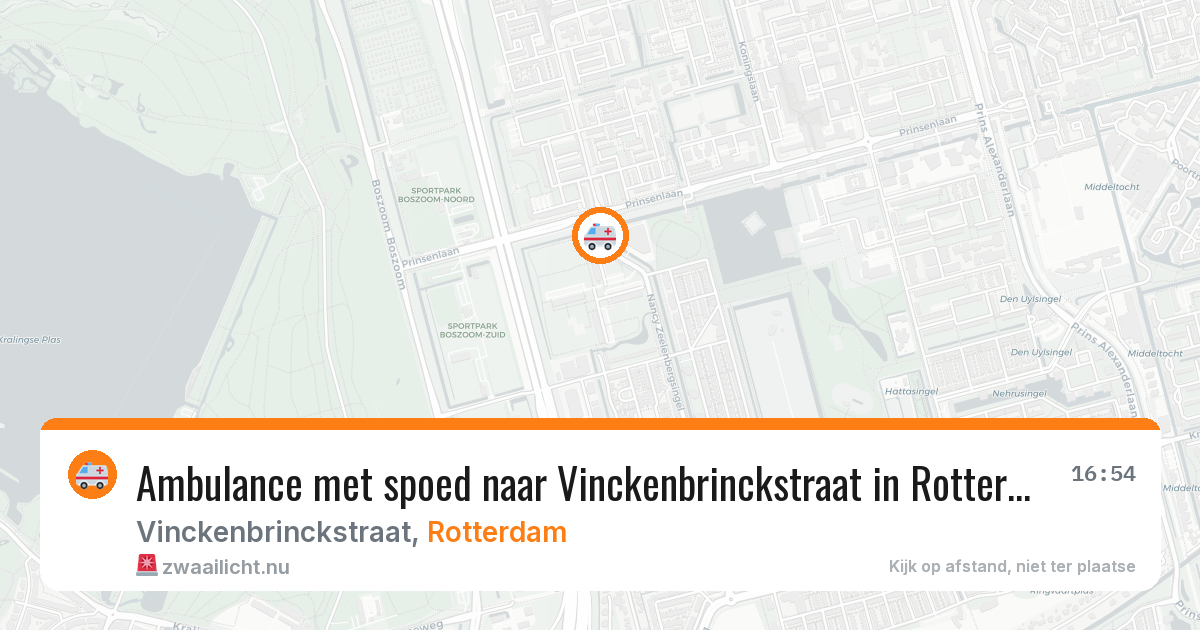 Ambulance met spoed naar Vinckenbrinckstraat in Rotterdam — 20 mrt 2026