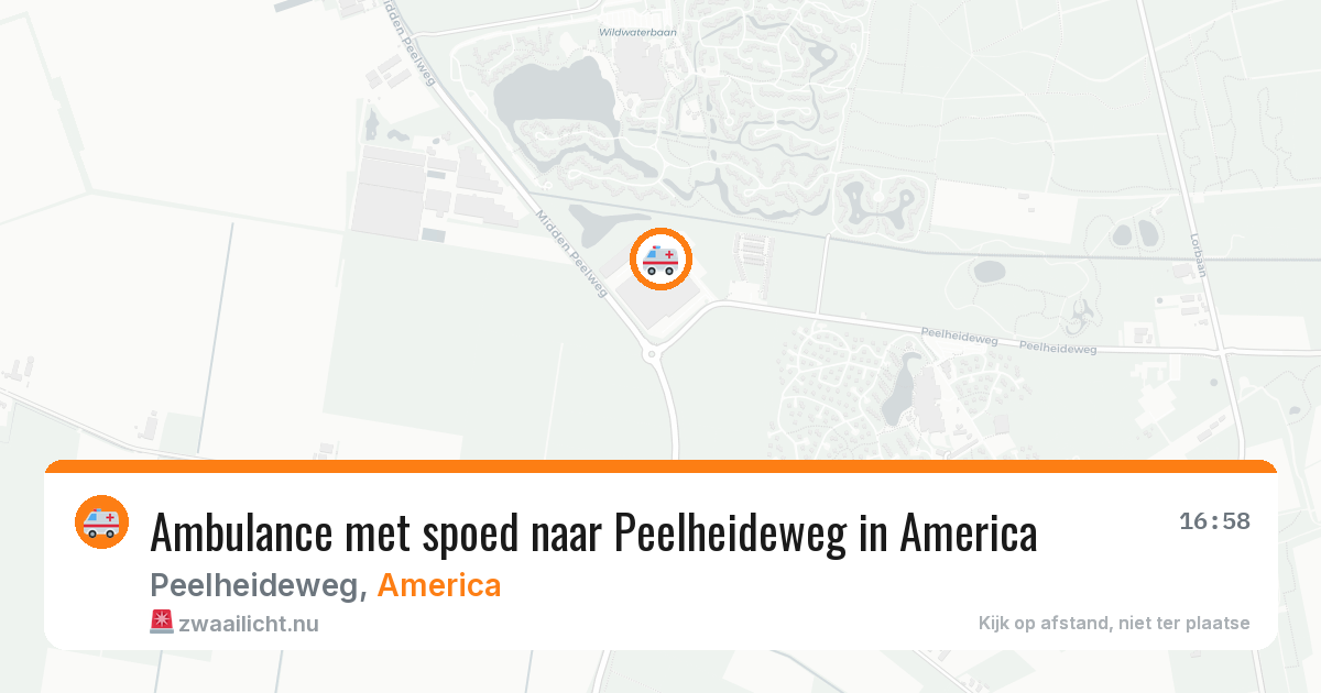 Ambulance met spoed naar Peelheideweg in America — 24 mei 2026