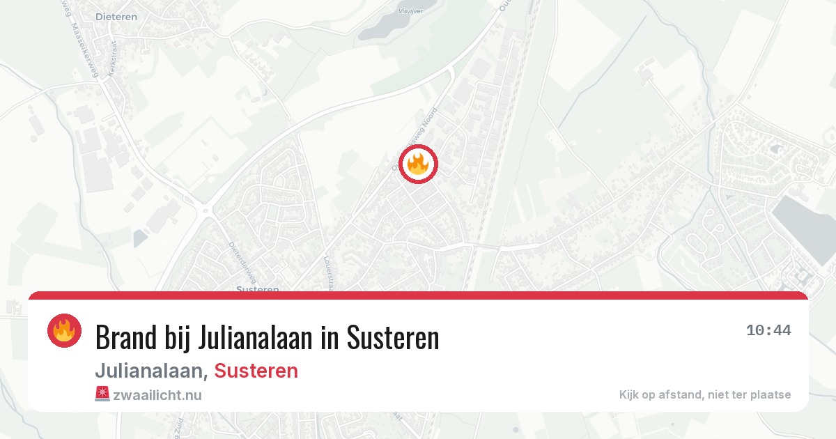 Brand bij Julianalaan in Susteren — 27 jun 2026