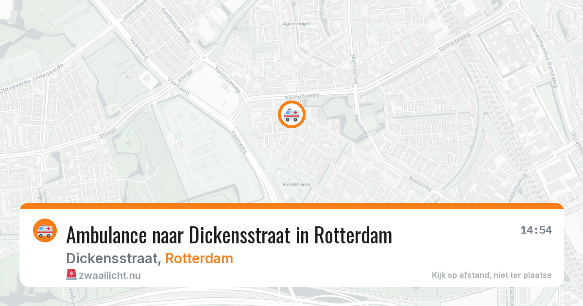Ambulance naar Dickensstraat in Rotterdam — 23 mei 2026