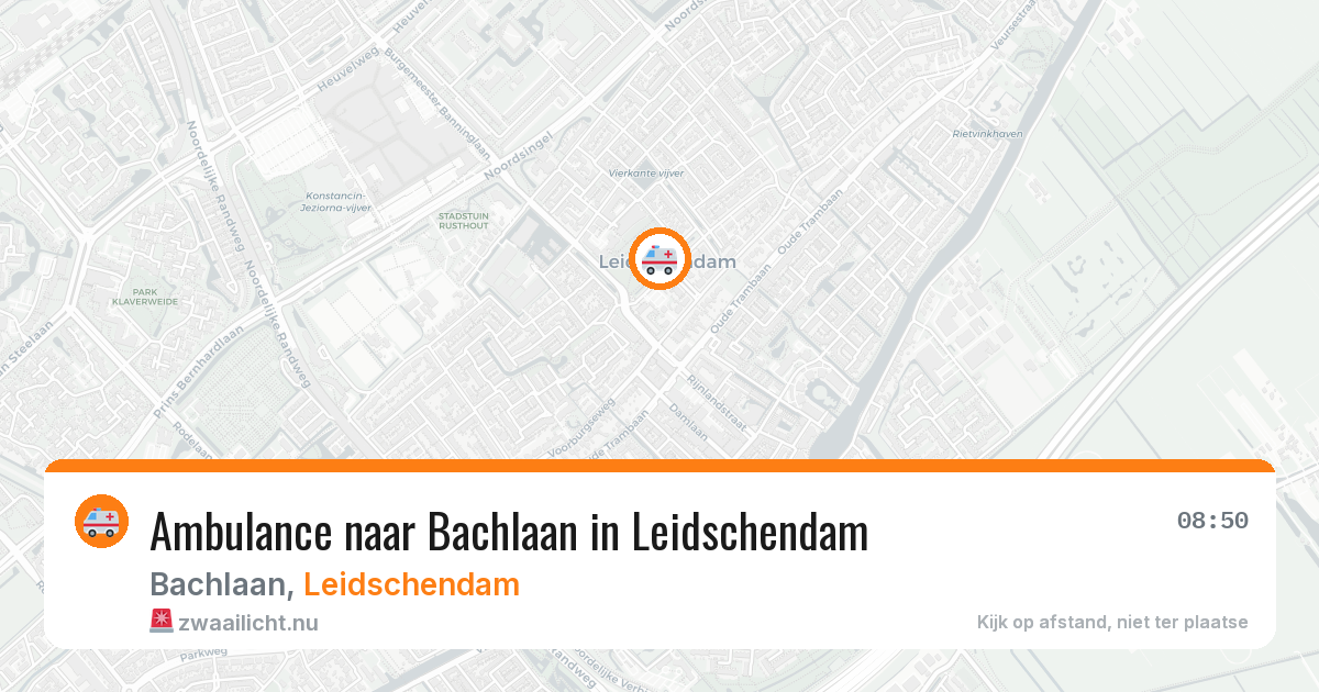 Ambulance naar Bachlaan in Leidschendam — 3 jun 2026