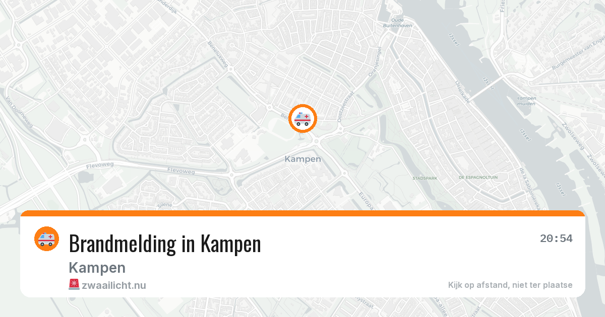 Brandmelding in Kampen — 18 jul 2026