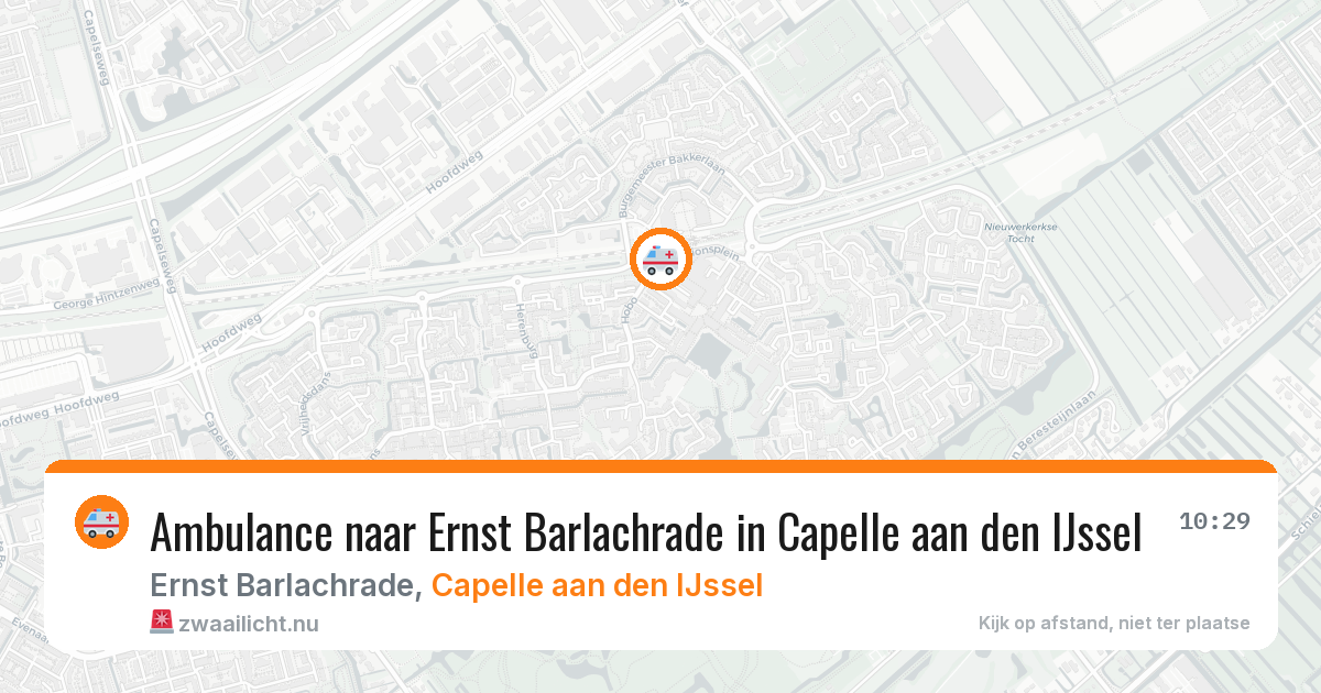 Ambulance naar Ernst Barlachrade in Capelle aan den IJssel — 5 apr 2026