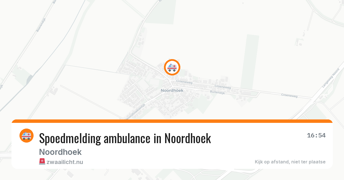 Spoedmelding ambulance in Noordhoek — 2 jul 2026