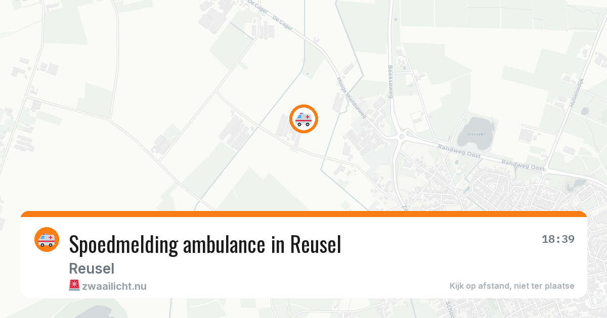 Spoedmelding ambulance in Reusel — 16 jul 2026