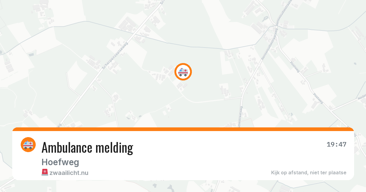 Ambulance melding — 29 apr 2026