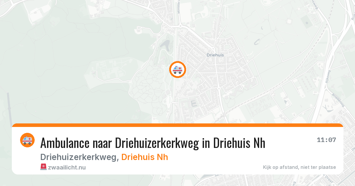 Ambulance naar Driehuizerkerkweg in Driehuis Nh — 2 jun 2026