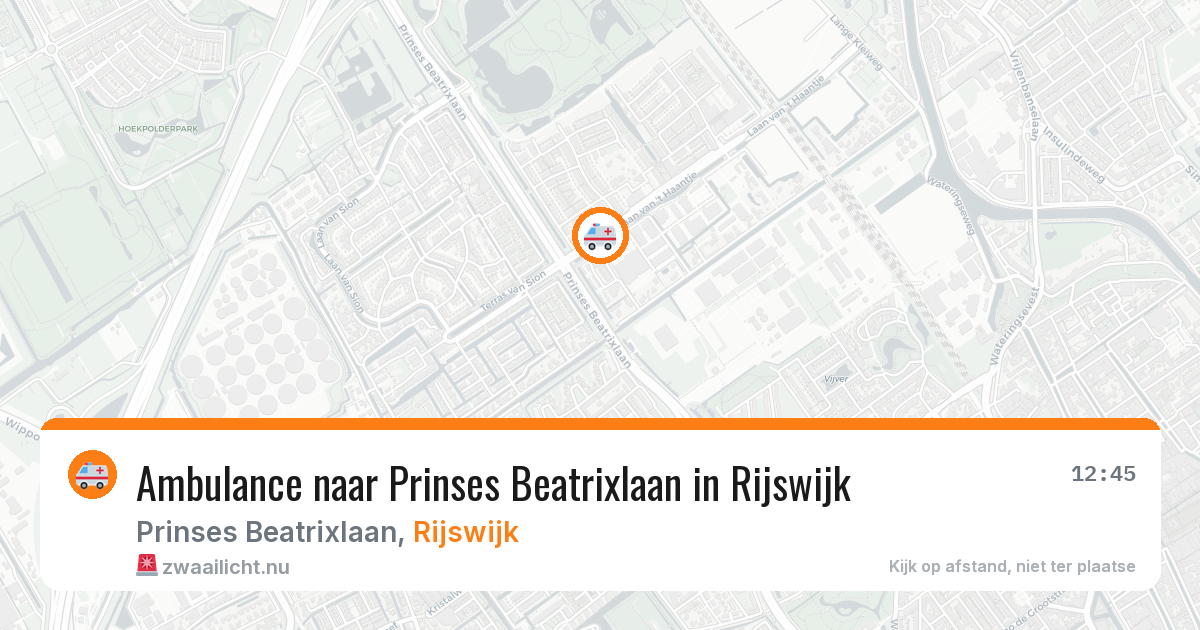 Ambulance naar Prinses Beatrixlaan in Rijswijk — 20 mrt 2026