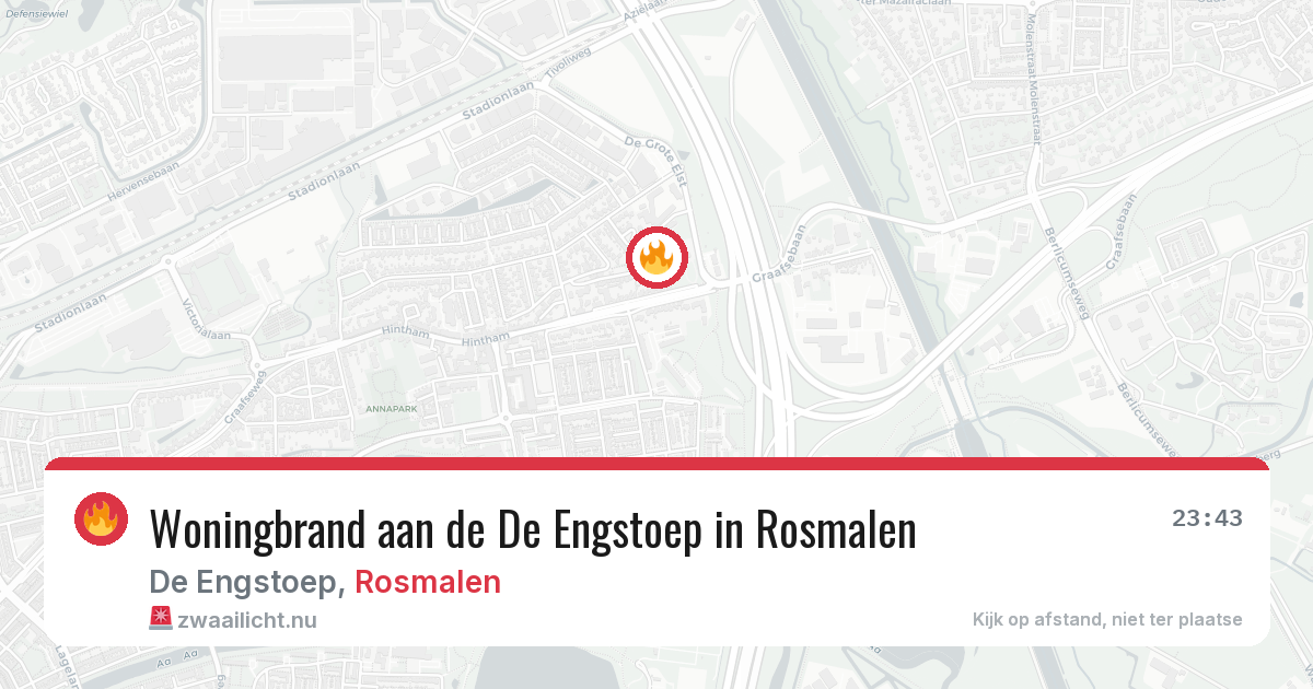 Woningbrand aan de De Engstoep in Rosmalen — 27 jan 2026