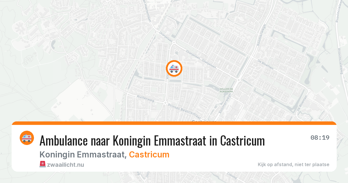Ambulance naar Koningin Emmastraat in Castricum — 28 apr 2026