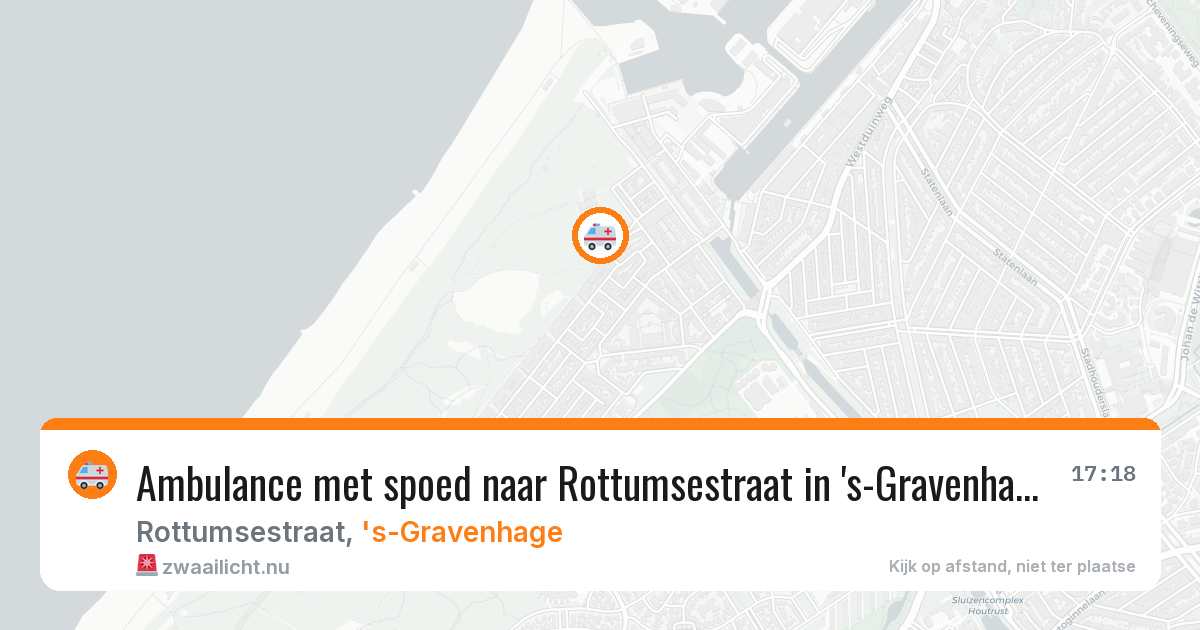 Ambulance met spoed naar Rottumsestraat in 's-Gravenhage — 4 apr 2026