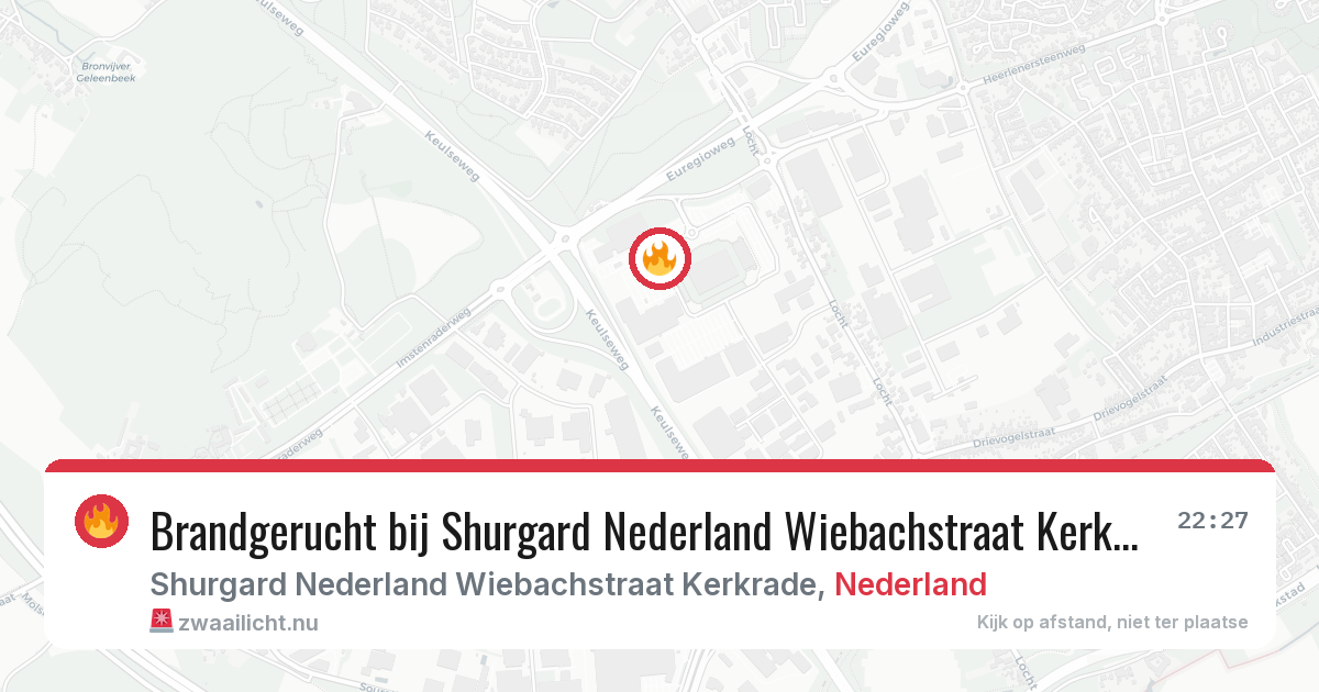 Brandgerucht bij Shurgard Nederland Wiebachstraat Kerkrade in Nederland — 4 jun 2026