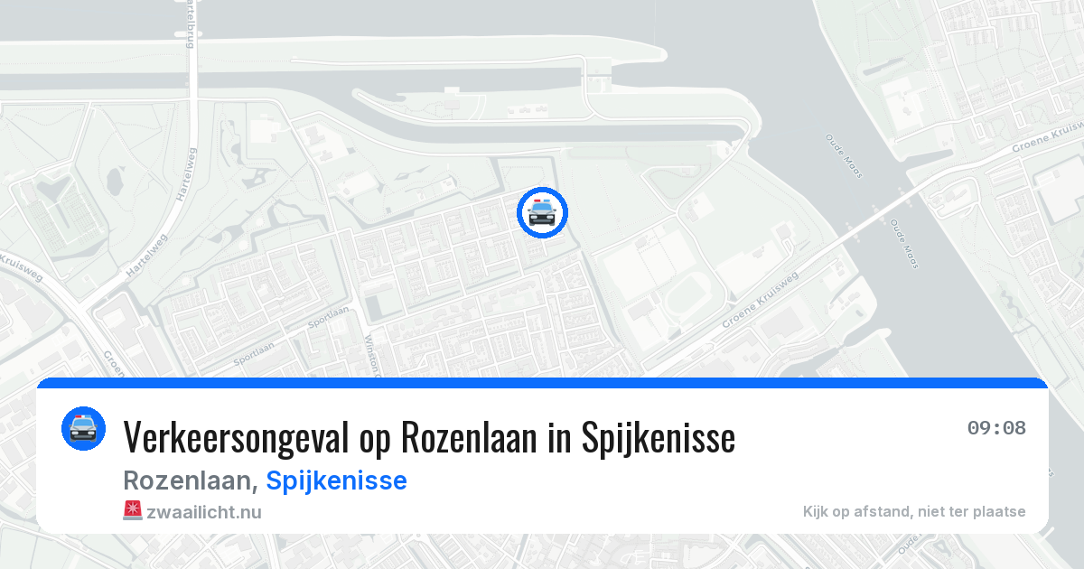 Verkeersongeval op Rozenlaan in Spijkenisse — 8 jun 2026