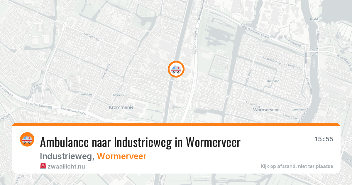 Ambulance naar Industrieweg in Wormerveer — 11 jul 2026