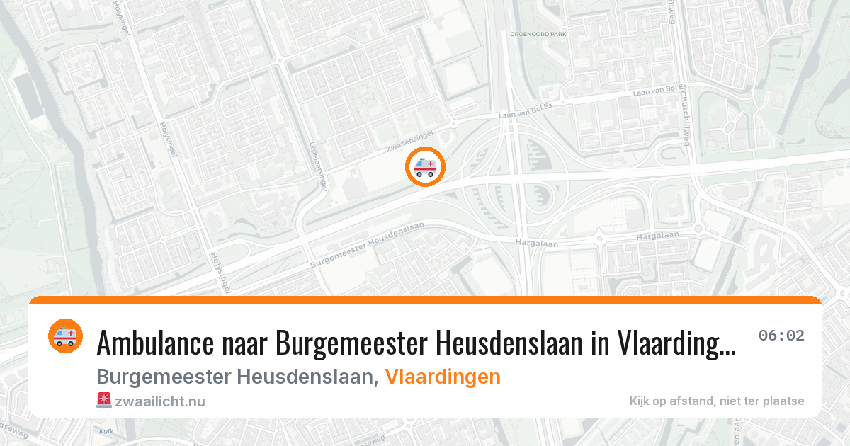 Ambulance naar Burgemeester Heusdenslaan in Vlaardingen — 13 mei 2026