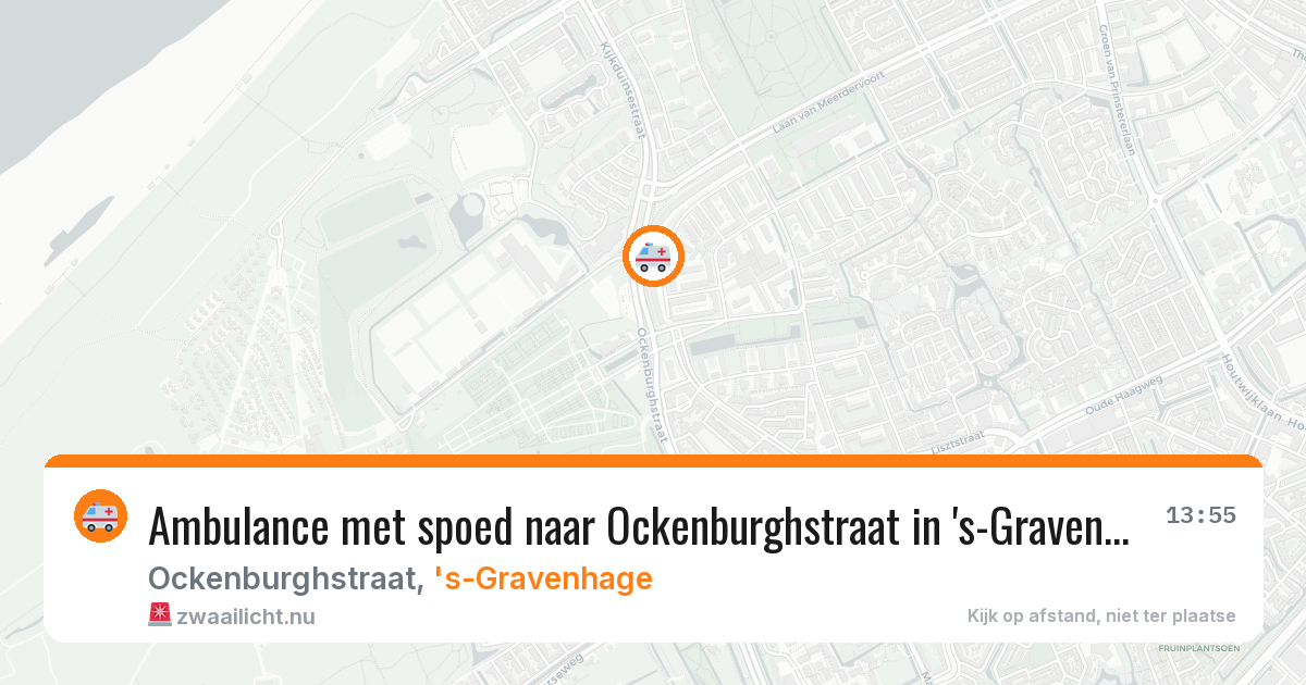 Ambulance met spoed naar Ockenburghstraat in 's-Gravenhage — 6 jun 2026