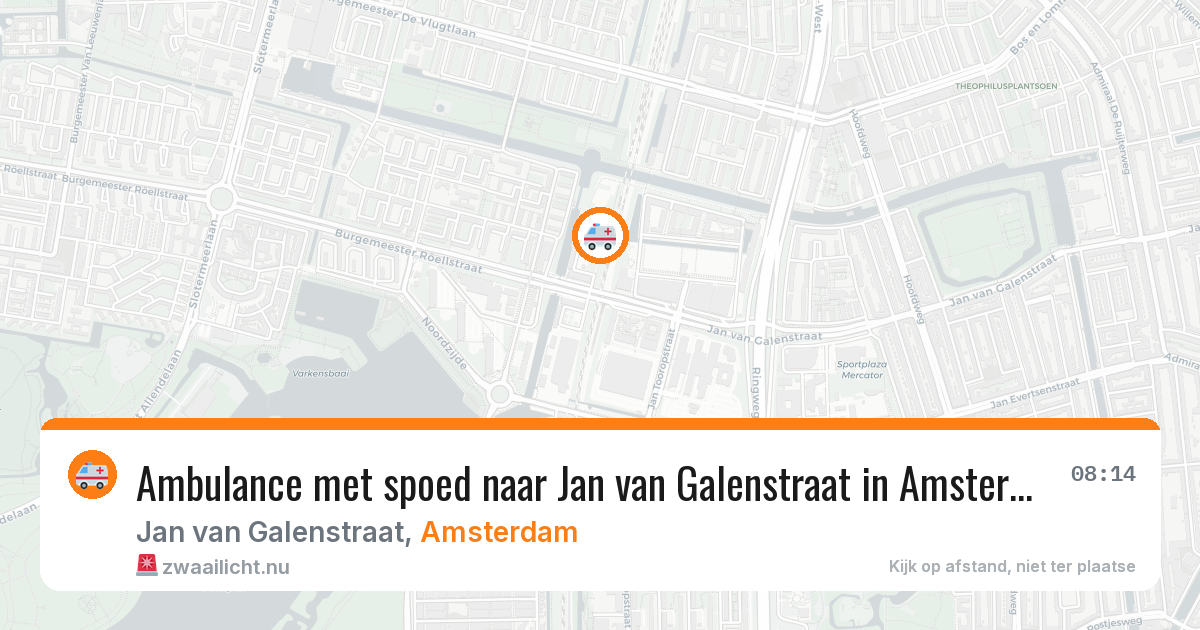 Ambulance met spoed naar Jan van Galenstraat in Amsterdam — 3 jun 2026