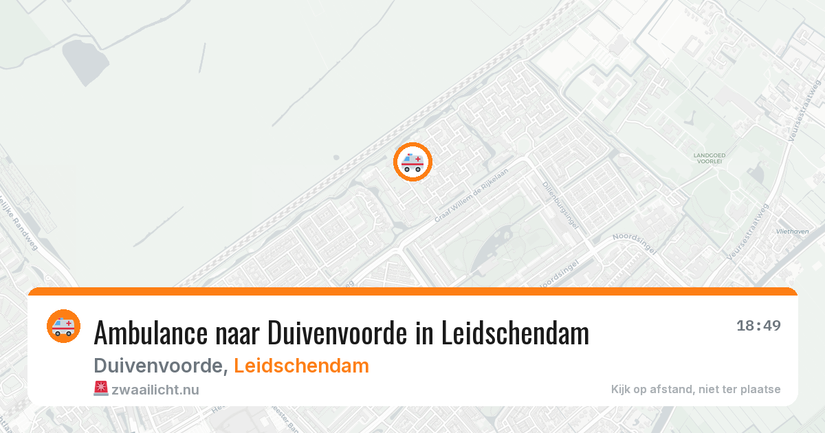 Ambulance naar Duivenvoorde in Leidschendam — 27 apr 2026