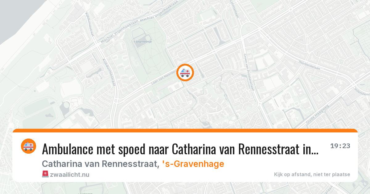 Ambulance met spoed naar Catharina van Rennesstraat in 's-Gravenhage — 1 jun 2026