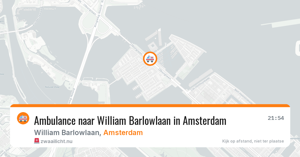 Ambulance naar William Barlowlaan in Amsterdam — 26 jul 2026