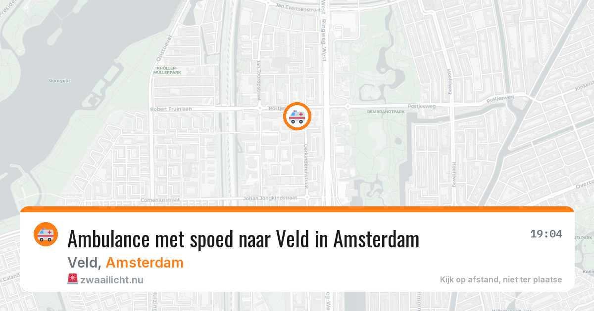 Ambulance met spoed naar Veld in Amsterdam — 4 apr 2026