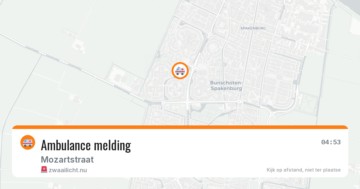 Ambulance melding — 18 apr 2026