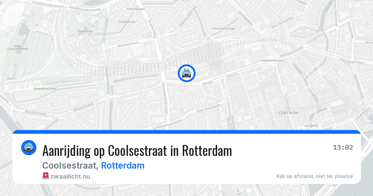 Aanrijding op Coolsestraat in Rotterdam — 26 mei 2026