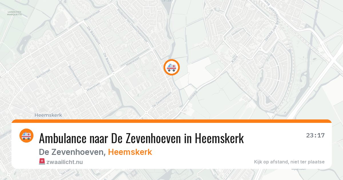 Ambulance naar De Zevenhoeven in Heemskerk — 12 jul 2026