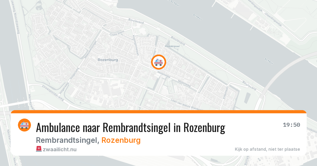 Ambulance naar Rembrandtsingel in Rozenburg — 13 jul 2026