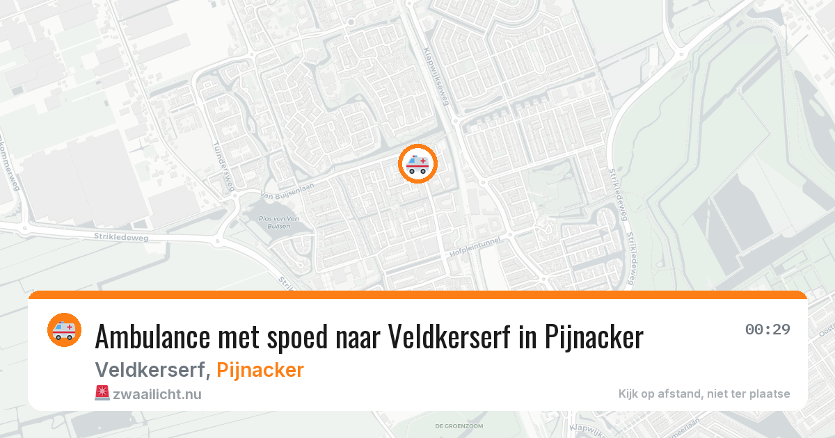Ambulance met spoed naar Veldkerserf in Pijnacker — 16 jan 2026