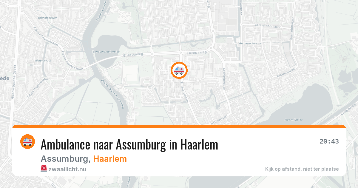 Ambulance naar Assumburg in Haarlem — 3 mei 2026