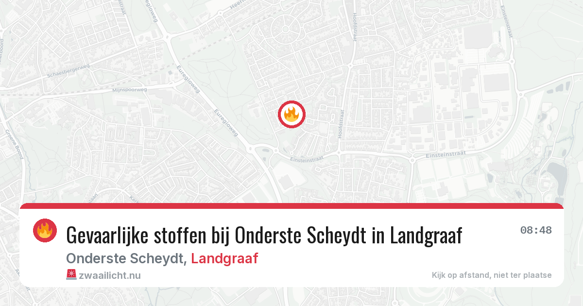 Gevaarlijke stoffen bij Onderste Scheydt in Landgraaf — 26 jul 2026