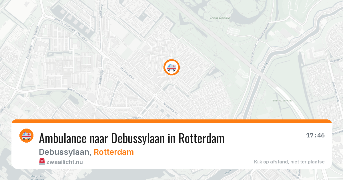 Ambulance naar Debussylaan in Rotterdam — 21 jul 2026