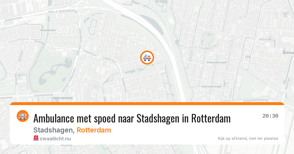 Ambulance met spoed naar Stadshagen in Rotterdam — 4 mei 2026