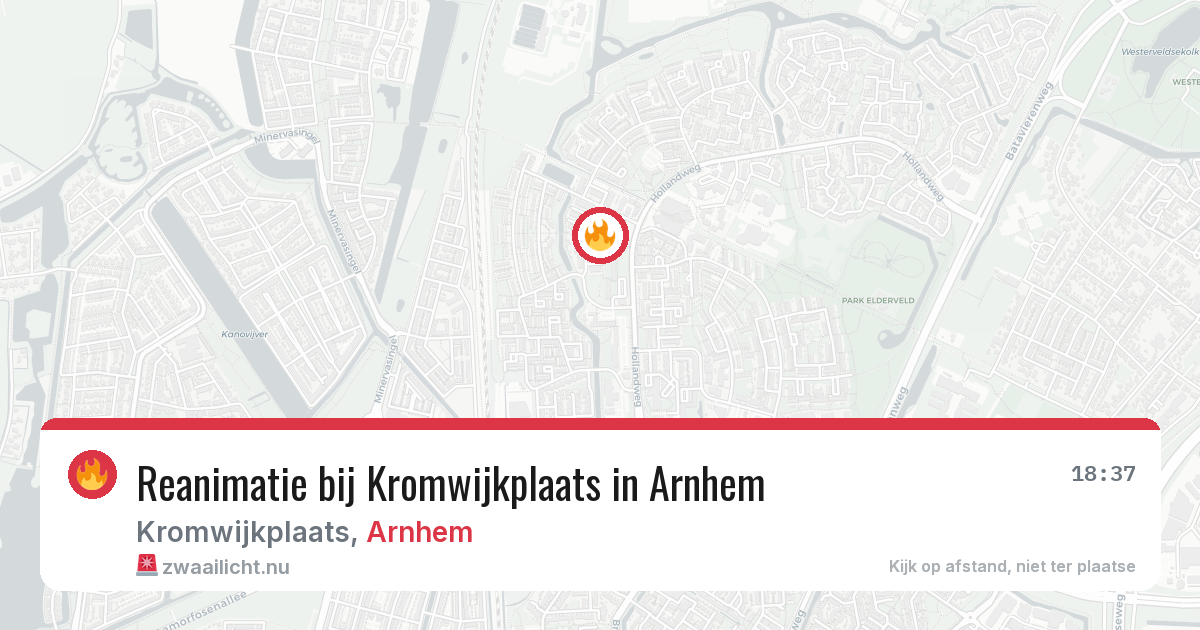 Reanimatie bij Kromwijkplaats in Arnhem — 21 jul 2026