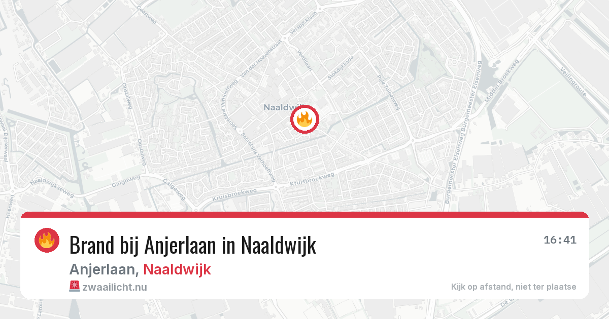Brand bij Anjerlaan in Naaldwijk — 8 jun 2026
