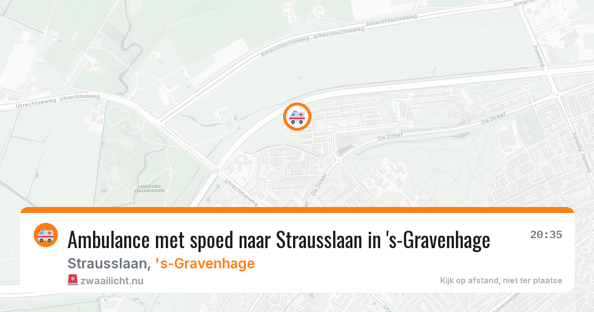 Ambulance met spoed naar Strausslaan in 's-Gravenhage — 28 feb 2026
