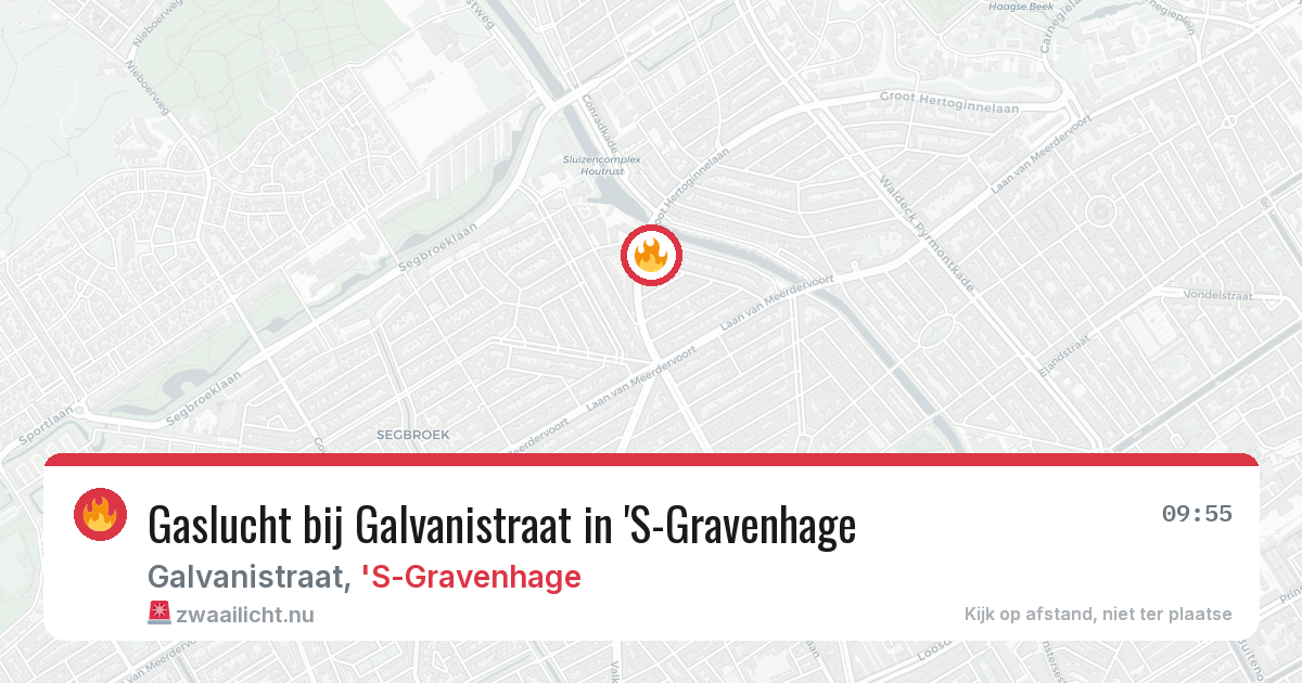 Gaslucht bij Galvanistraat in 'S-Gravenhage — 11 mei 2026