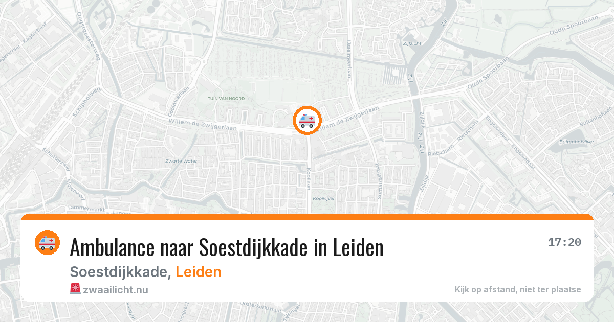 Ambulance naar Soestdijkkade in Leiden — 28 mrt 2026