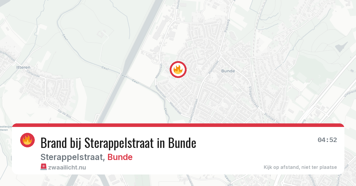 Brand bij Sterappelstraat in Bunde — 23 mrt 2026