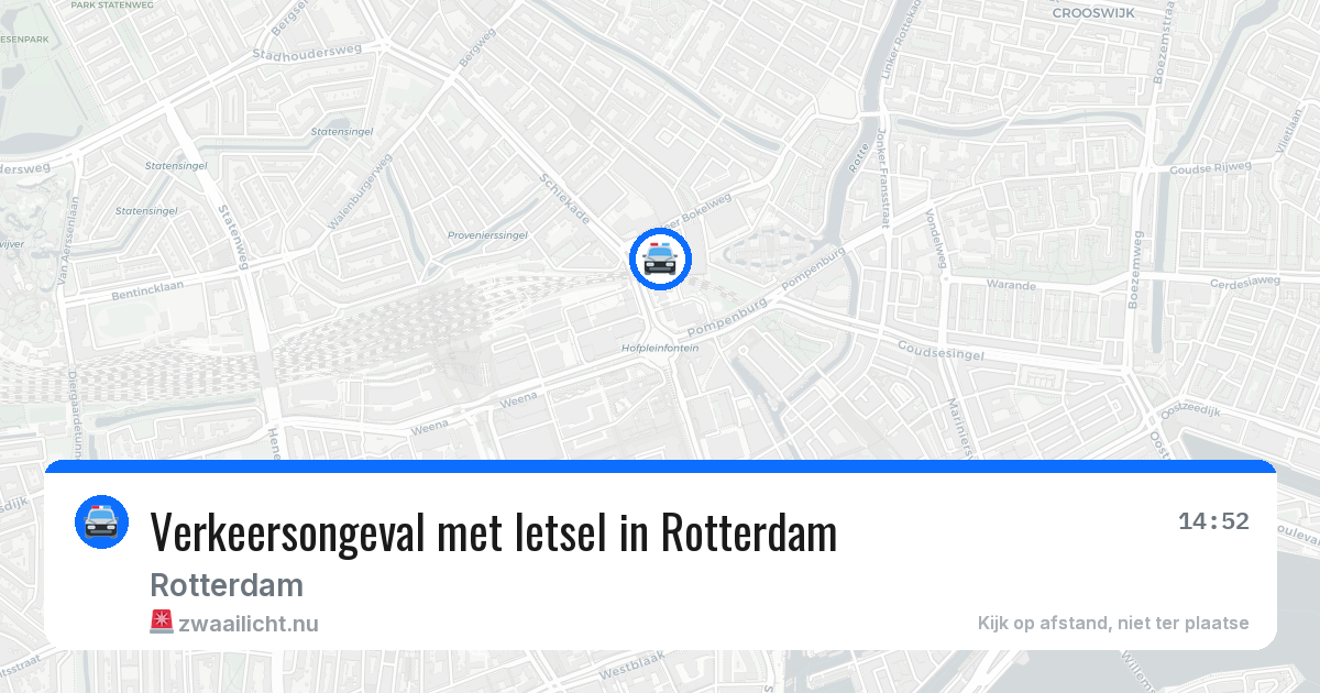 Verkeersongeval met letsel in Rotterdam — 5 jun 2026