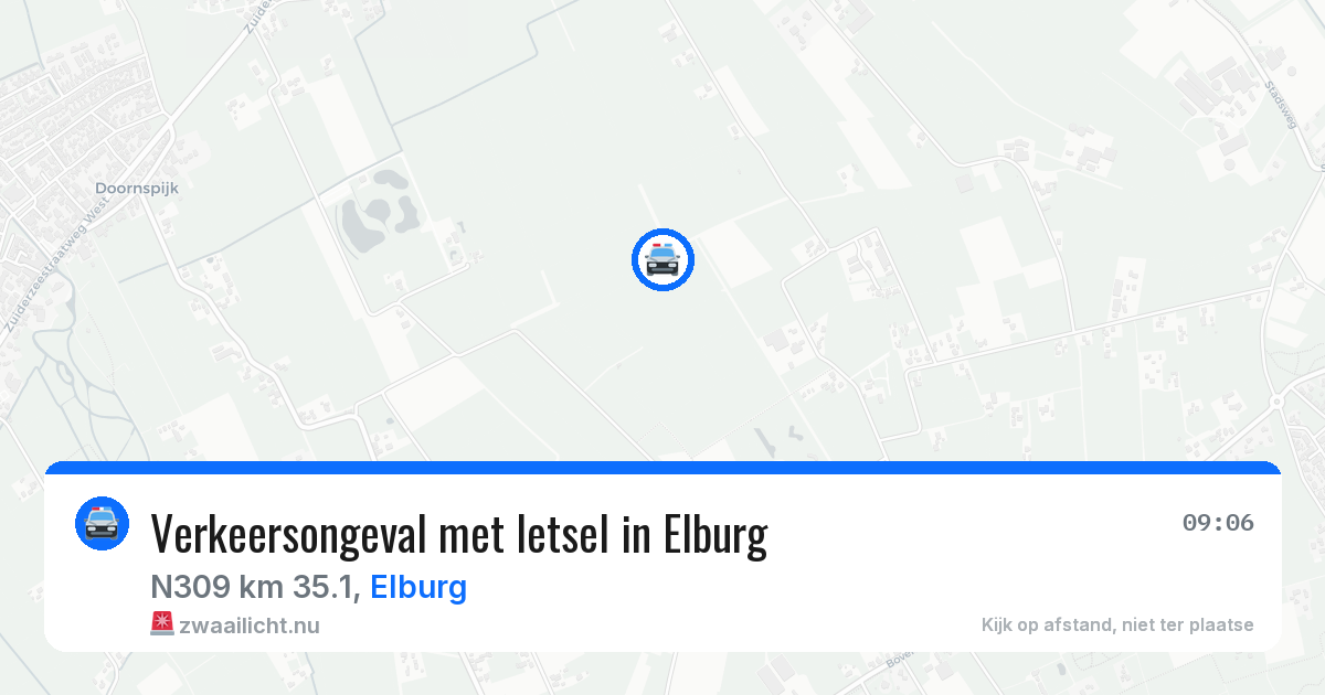 Verkeersongeval met letsel in Elburg — 12 mei 2026